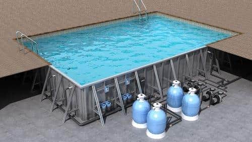 济南泳池设备厂家提供游泳池水循环净化处理工艺流程